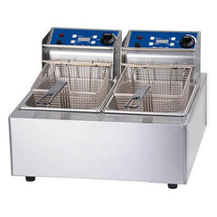 Birko Double Pan Bench Top Fryer 2 x 5Ltr 1001002 - icegroup hospitality superstore