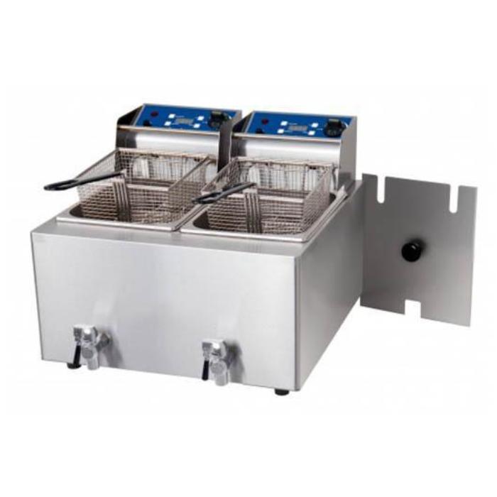 Birko Double Pan Bench Top Fryer 2 x 8Ltr 1001004