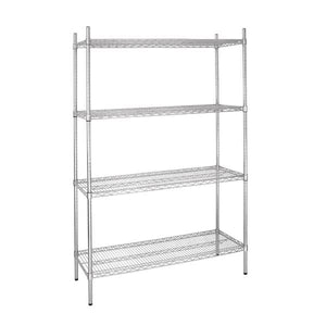Vogue 4 Tier Wire Shelving Kit 915x460mm