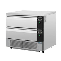 Polar Polar U-Series Double Drawer Counter Fridge Freezer 4xGN