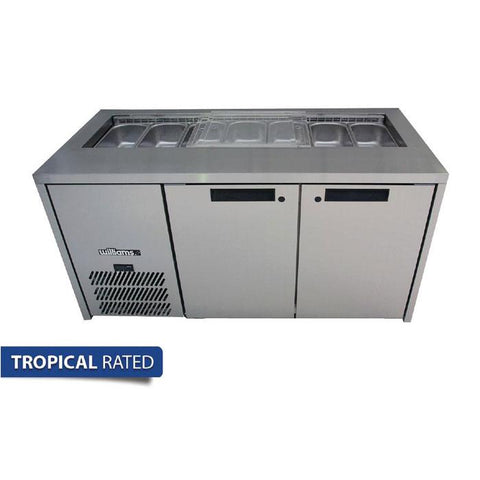 Williams 2 Door Stainless Steel Under Counter Fridge - HO2USSBA