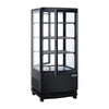 Polar C-Series Energy Efficient Curved Door Display Fridge Black 86L