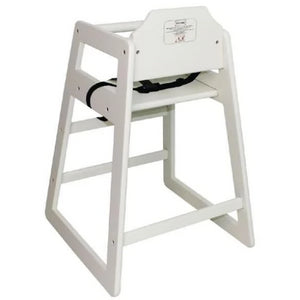 Bolero Wooden High Chair Antique White Finish