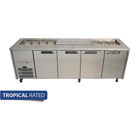 Williams 4 Door Stainless Steel Under Counter Fridge - HO4USSBA