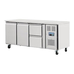 Polar Polar U-Series 2 Door and 2 Drawer 417L Counter Fridge