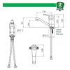 3monkeez® Basin Swivel Mixer Tap T-3MB4MIX