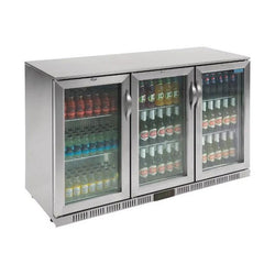 Polar 330L G-Series Back Bar Cooler with Hinged Doors Stainless - GL009-A