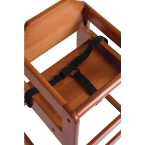 Bolero Bolero Wooden Highchair Dark Wood Finish