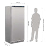 Polar C-Series 600L Single Door Freezer Stainless Steel