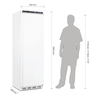 Polar C-Series 365L Single Door Upright Freezer White