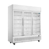 Polar G-Series 1300L 3 Door Upright Display Refrigerator w Light Box