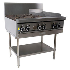 GARLAND GF36 MODULAR TOP 4 OPEN BNR 300MM HI LO GRILL NG GF36-4G12T-NG - icegroup hospitality superstore