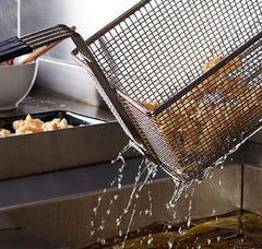 LUUS LUUS Professional 2 Basket Single V-Pan Fryer 450mm - FV-45