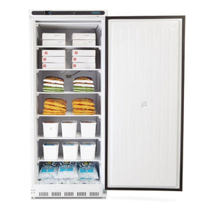 Polar Single Door Upright Freezer 600L White - icegroup hospitality superstore