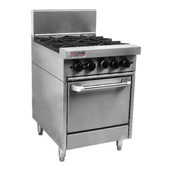 Trueheat Trueheat RC Series 4 Burner Oven Range RCR6-4-NG