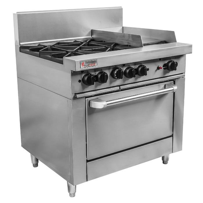 Trueheat RC Series Oven 4 Burner with 300mm griddle RCR9-4-3G-NG