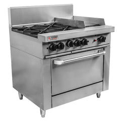 Trueheat Trueheat RC Series Oven 4 Burner with 300mm griddle RCR9-4-3G-LPG
