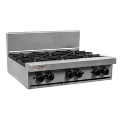 Trueheat Trueheat RC Series 6 Burner Cooktop RCT9-6-LP