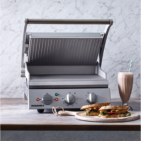 Roband Grill Station 8 Slice Ribbed Plates GSA815R