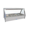 Roband Straight Glass Hot Food Display Bar 8 Pans Double Row E24