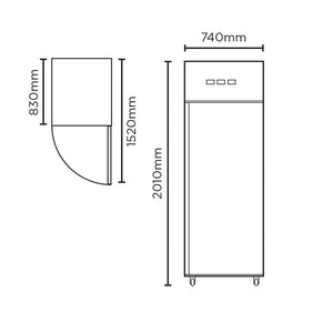 Bromic 650L One Door Gastronorm Storage Freezer UF0650SDF