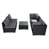 Modular Outdoor Lounge Set &#8211; 9pcs Sofa, Armchairs and Coffee Table