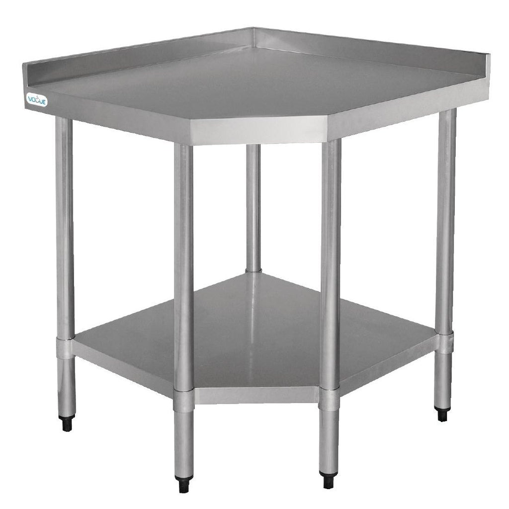 Vogue 600mm Stainless Steel Corner Table