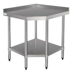 Vogue Vogue 600mm Stainless Steel Corner Table