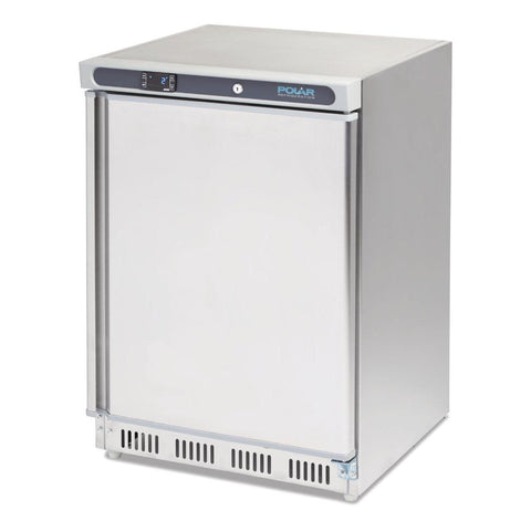 Polar 140L C-Series Undercounter Freezer Stainless Steel - CD081-A