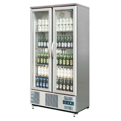 Polar 490L G-Series Double Hinged Door Upright Back Bar Cooler