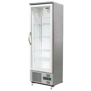 Polar Single Hinged Door Upright Back Bar 307L Cooler - icegroup hospitality superstore
