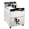 Apuro Single Tank Single Basket Induction 8L Fryer CP793-A