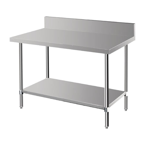Vogue Vogue 600mm Premium Stainless Steel Table with Splashback