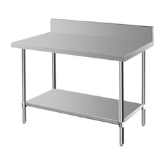 Vogue Vogue 900mm Premium Stainless Steel Table with Splashback