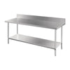 Vogue 2100mm Premium Stainless Steel Table with Splashback