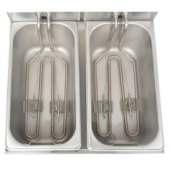 Apuro Apuro Twin Tank Twin Basket Countertop Fryer 2x 3Ltr
