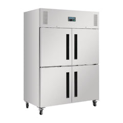 Polar G-Series 1200L Double Stable Door Upright Fridge Stainless Steel