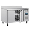 Polar 282L U-Series 2 Door Undercounter Fridge with Upstand