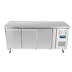 Polar Polar 417L U-Series 3 Door Undercounter Fridge Stainless Steel