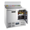 Polar 254L G-Series Salad and Pizza Prep Counter Fridge Stainless Steel