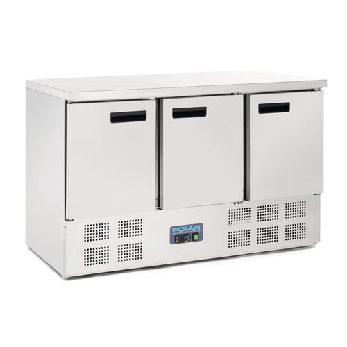 Polar Polar 368L G-Series 3 Door Counter Fridge Stainless Steel