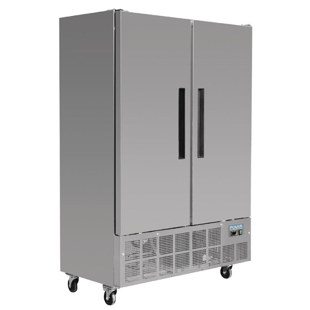 Polar 960L G-Series 2 Door Slimline Freezer Stainless Steel