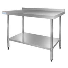 Vogue Vogue Stainless Steel Table with Splashback 900mm
