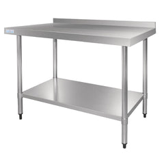 Vogue Stainless Steel Table with Splashback 900mm - icegroup hospitality superstore