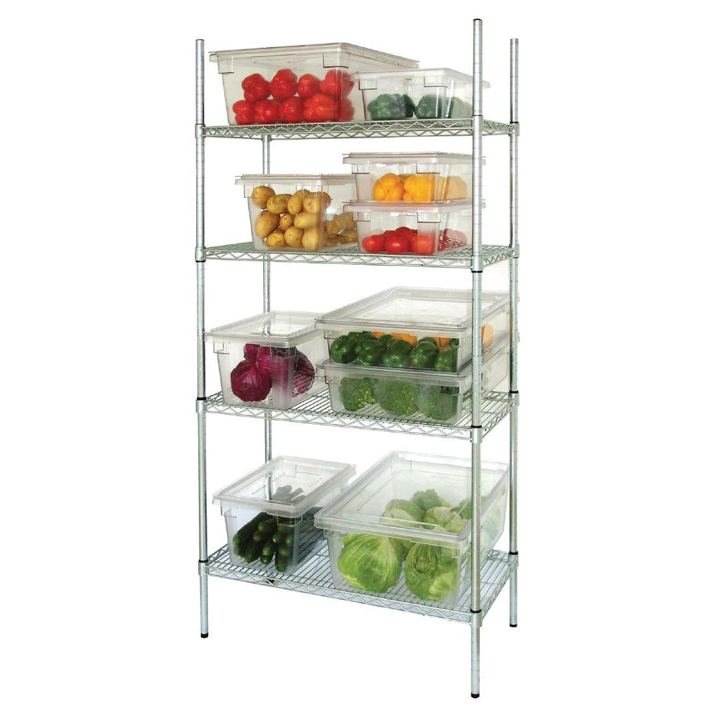 Vogue 4 Tier Wire Shelving Kit 915x460mm