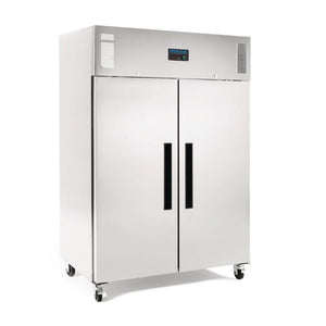 Polar 2 Door Upright Freezer 1200L Stainless Steel - icegroup hospitality superstore